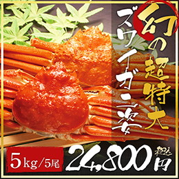 業務用 幻の超特大1kgズワイガニ姿×5 【10セット】